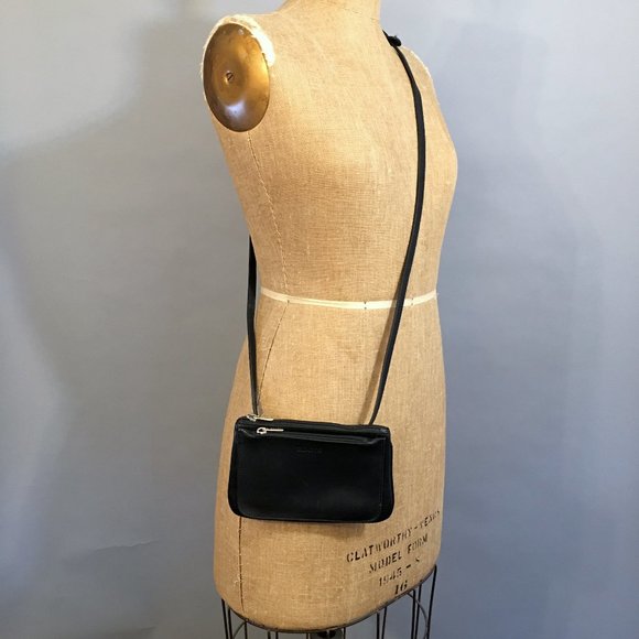 Vintage Roots Leather Mini Crossbody Bag, Black - Picture 2 of 8